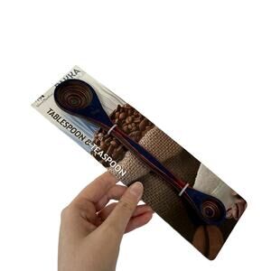 Pakka tablespoon and teaspoon multicolored kitchen utensil laminated hardwood